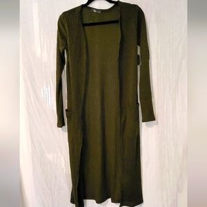 Women Army Green Duster
